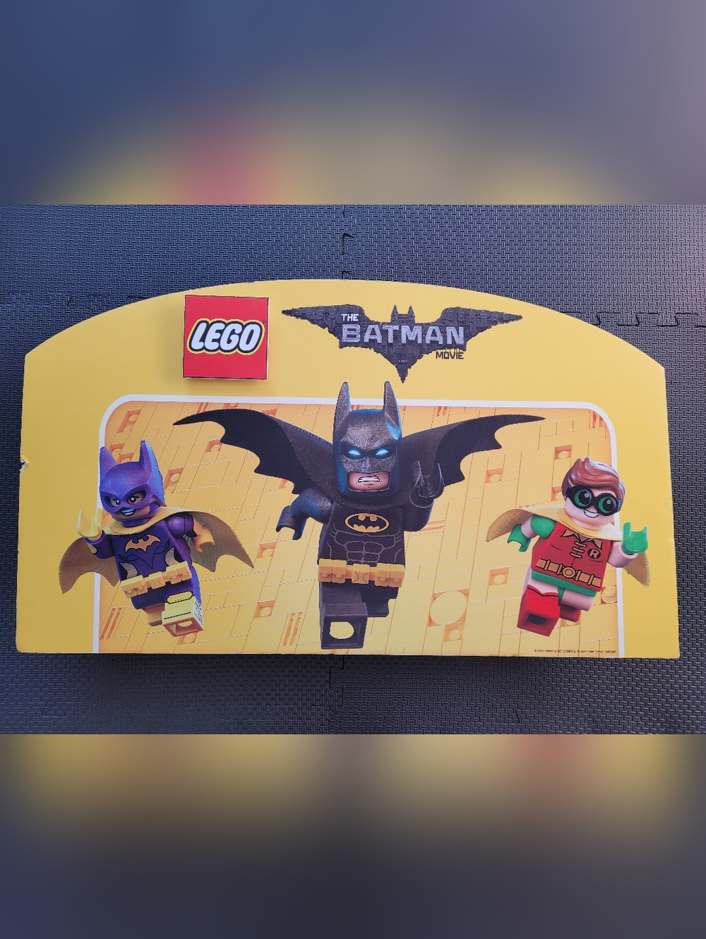 The LEGO Batman Movie Authentic Store Foamboard Sign 87cmX51cm 34"X20" VERY RARE